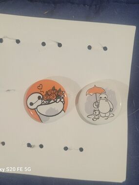 Baymax Cartoon Pin Set